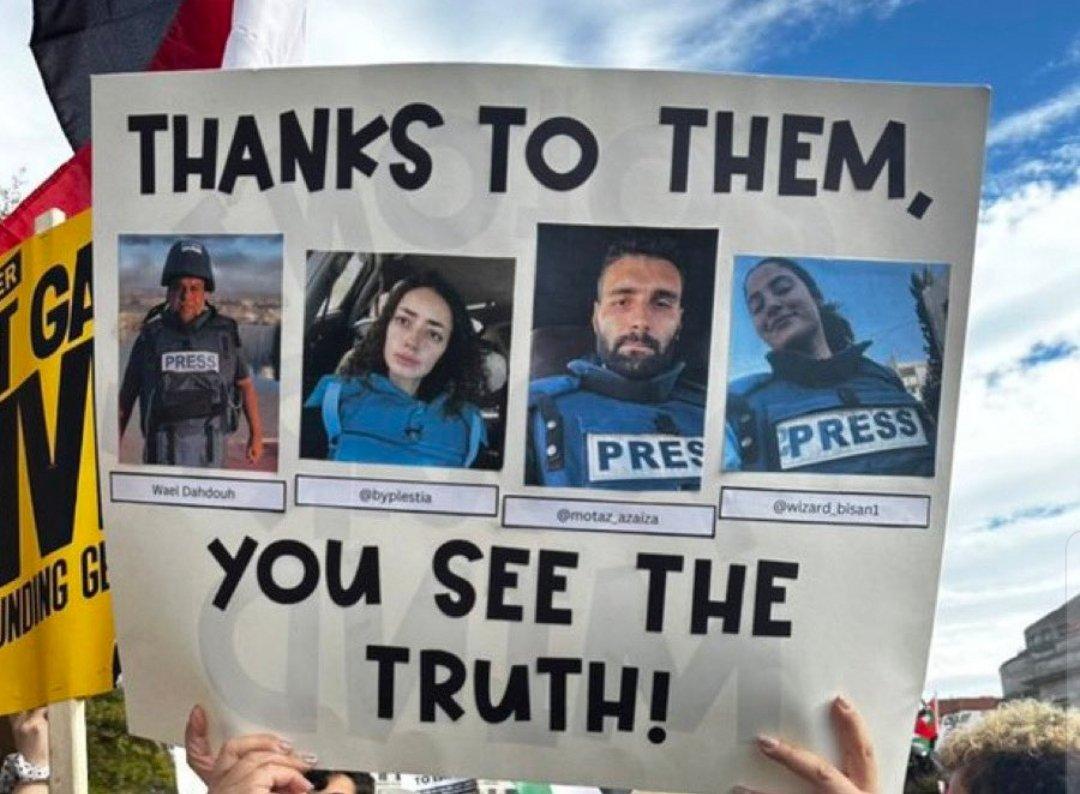 @azaizamotaz9 May Allah protect all the journalists of Palestine