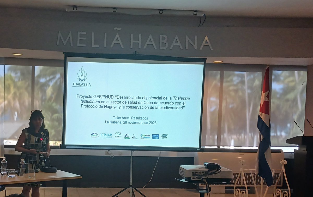 vianabril's tweet photo. Compartiendo las primeras lecciones y resultados del fortalecimiento del marco regulatorio para la implementación del Protocolo de Nagoya en el marco del Proyecto GEF-PNUD THALASSIA. @OCitma @ICIMAR_Cuba @ABSProtocol @PNUDCuba https://t.co/4yEsS0nRBg
