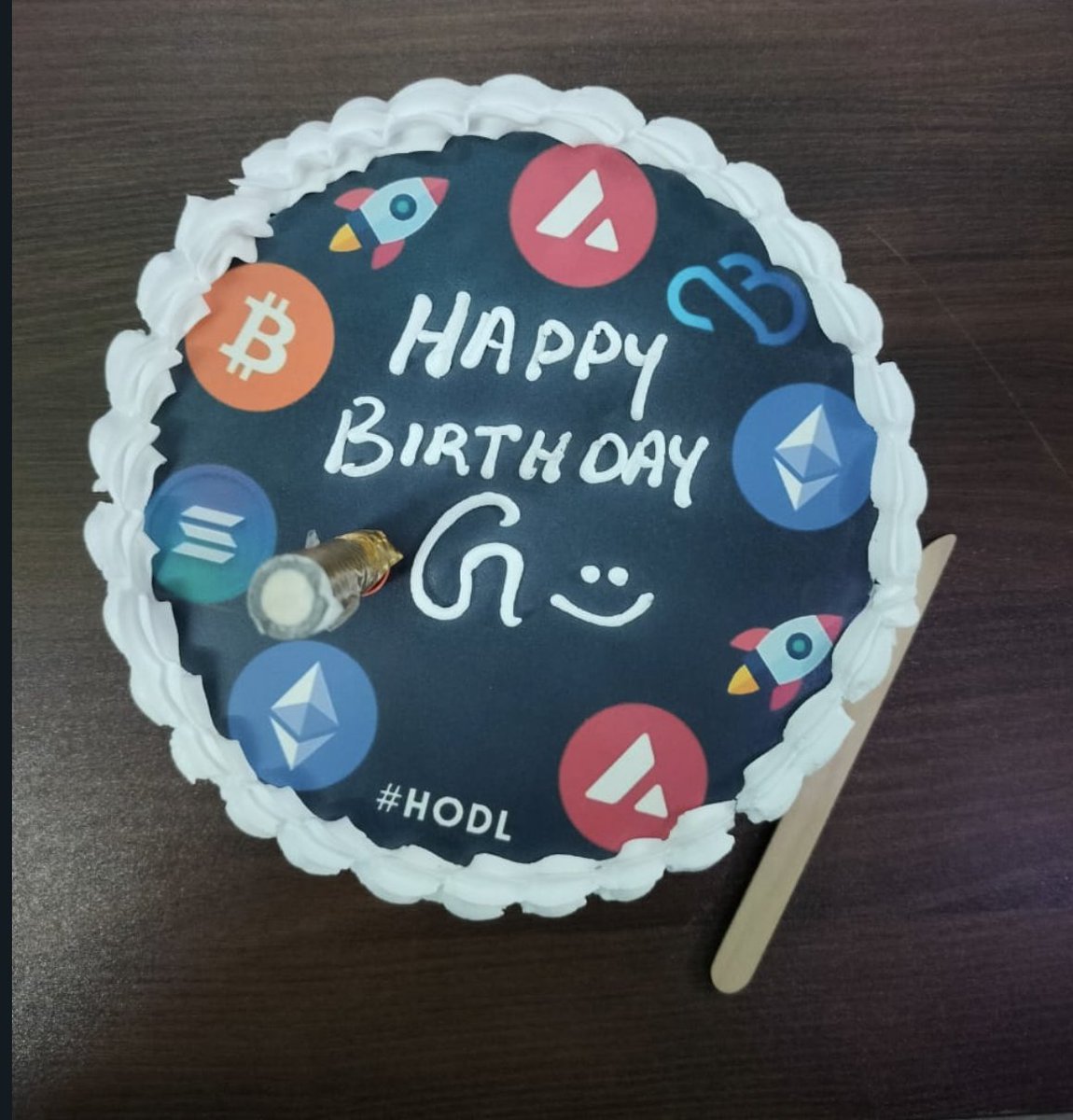 Gaurav28112001's tweet photo. Absolutely the BEST CAKE EVER for my birthday! ππ
Huge thanks to @kruthi_3012 π for this incredibly thoughtful and unique cake!
#BlockchainBirthday #CryptoCake @avax @ethereum @Bitcoin @_VaporFi https://t.co/83wXgwuwuF