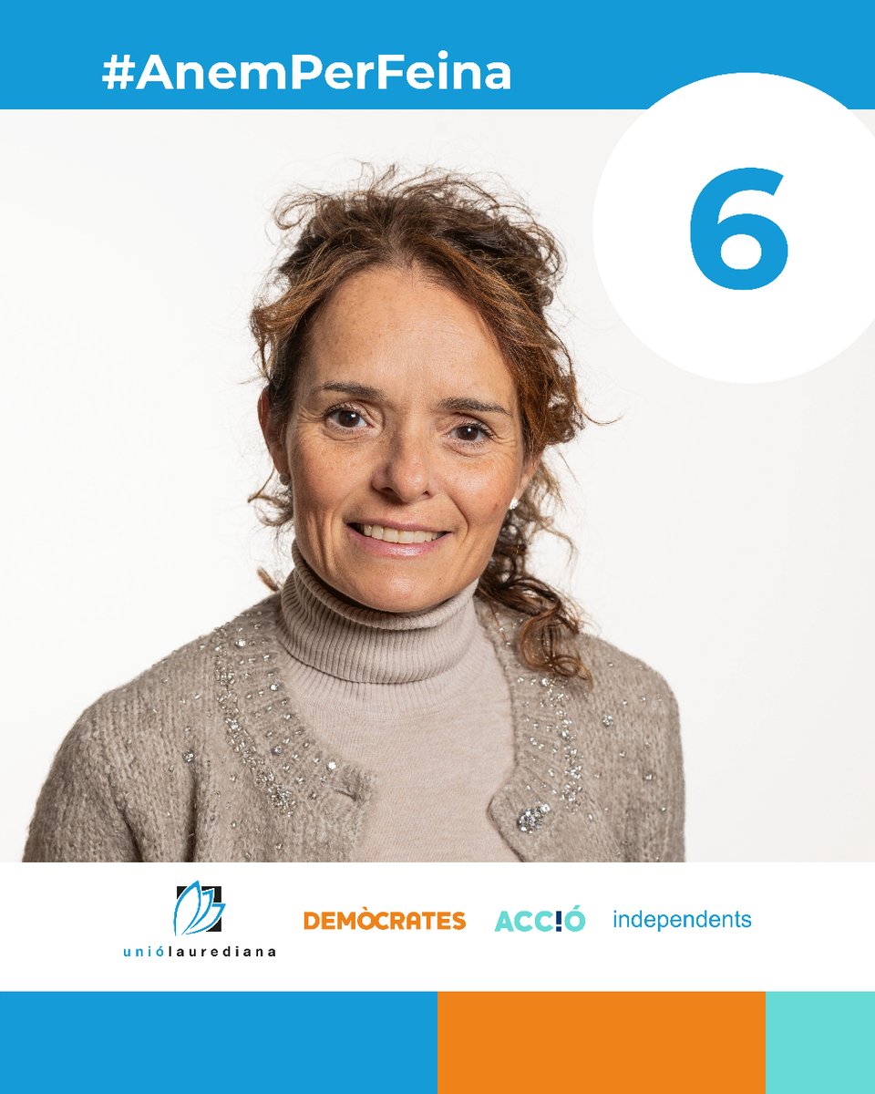 Sònia Carrillo Bardají
14/02/75
Viu en parella i té dos fills.
Administrativa

El seu refugi és la muntanya: corrent o calçada amb els roller skis. Proactiva i apassionada en tot el que fa, sempre està disposada a fer un cop de mà i a aportar el seu granet de sorra.
#anemperfeina