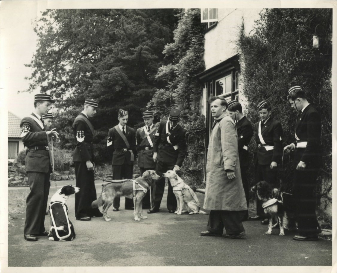 BBArchiveTrust's tweet photo. The A-Z of 'BB' 🔡
G is for... Guide Dogs! 🐕🦺
In 1958 the Lancashire & Cheshire District of The Boys' Brigade marked the 75th anniversary of the 'BB' by fundraising for Guide Dogs 🐶
#BoysBrigade #History #Archive #Museum #histchild #Dogs #TwitterDogs #photography #BB140 https://t.co/3UUda3k4qg