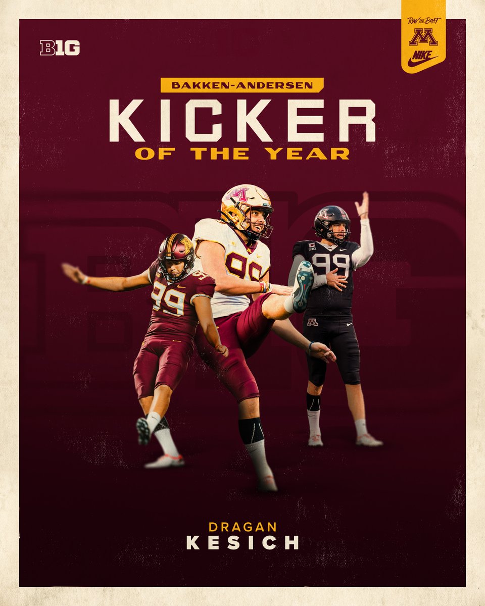 Kesich is your 2023 Bakken-Andersen Kicker of the Year❕ #RTB #SkiUMah #Gophers