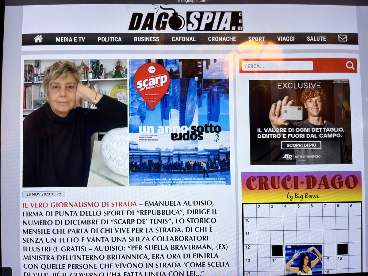 StefanoLamp's tweet image. @scarpdetenis su #dagospia grazie a @proreportereu #scarp #scarpdetenis