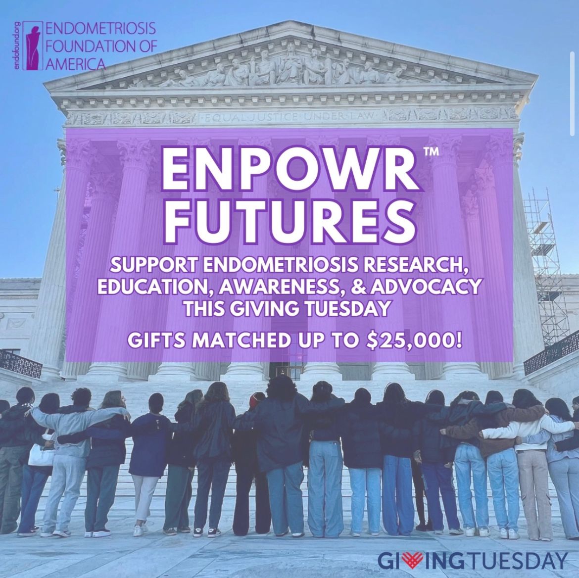 This #GivingTuesday support the incredible work of @endofound! 🎗️Your support will raise awareness, fuel research (something we're super passionate about! 💪), and provide vital resources for those in need. 🌟 Join us! #DonateForACause #MakeADifference #TogetherWeCan