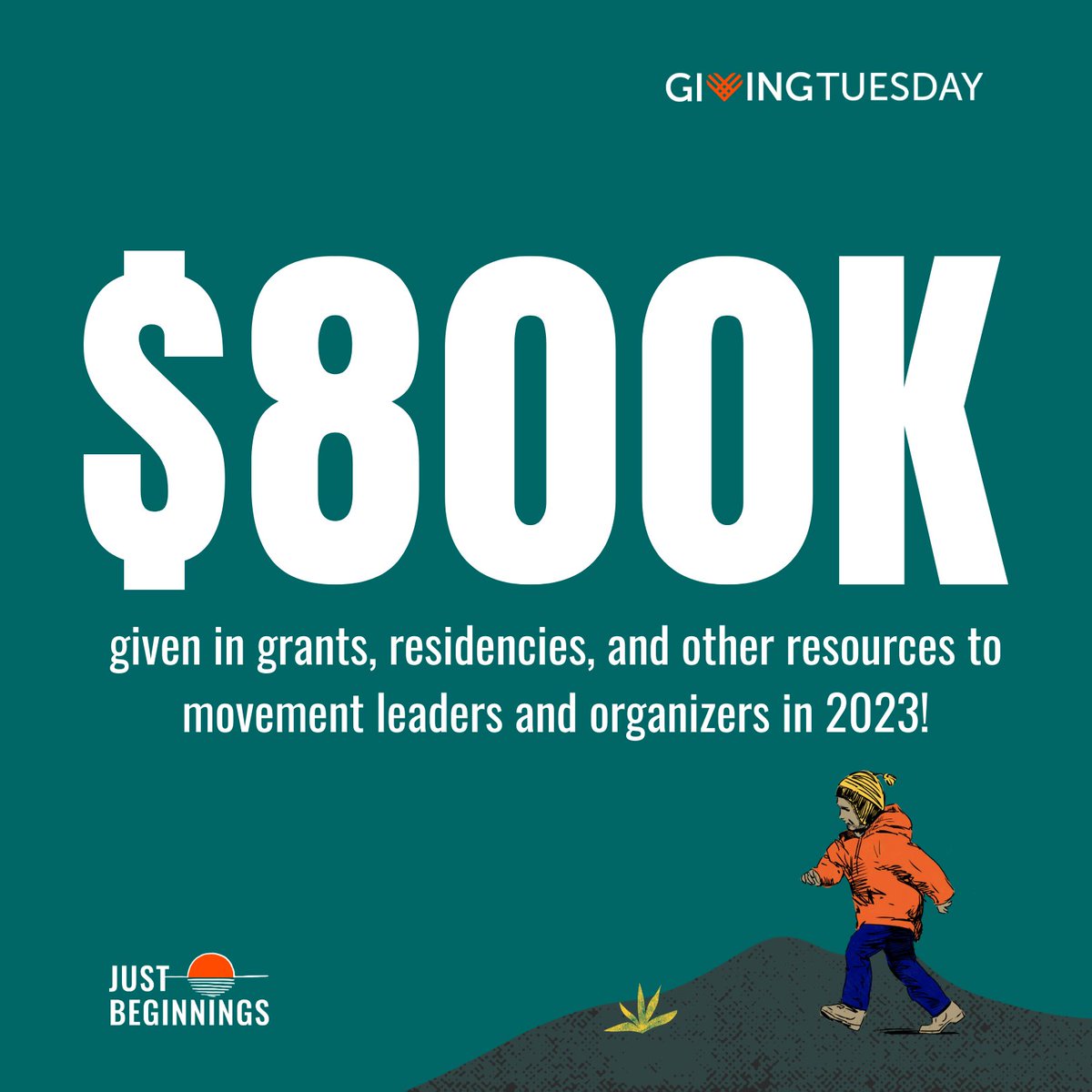 In 2023, JBC has given $800,000 in grants, residencies, and other resources to movement leaders and organizers in 2023! Your #GivingTuesday donation will help us continue to support #transformativejustice interventions to prevent #CSA.

💛 Donate: connect.clickandpledge.com/w/Form/49a1d98…