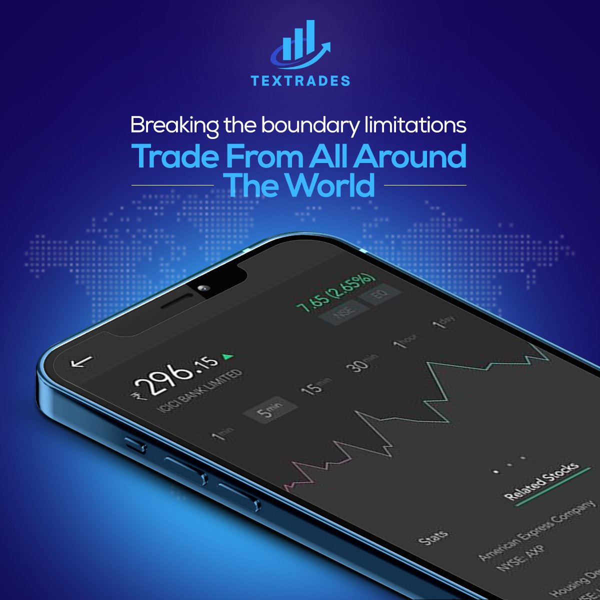 🌍✨ Textrades breaks boundaries! 
With our platform, trading knows no limits. Wherever you are in the world, seize the opportunity to trade and thrive. 

Join us in redefining the possibilities of global trading! 🚀🌐 

#Textrades #GlobalTrading #BreakingBoundaries
