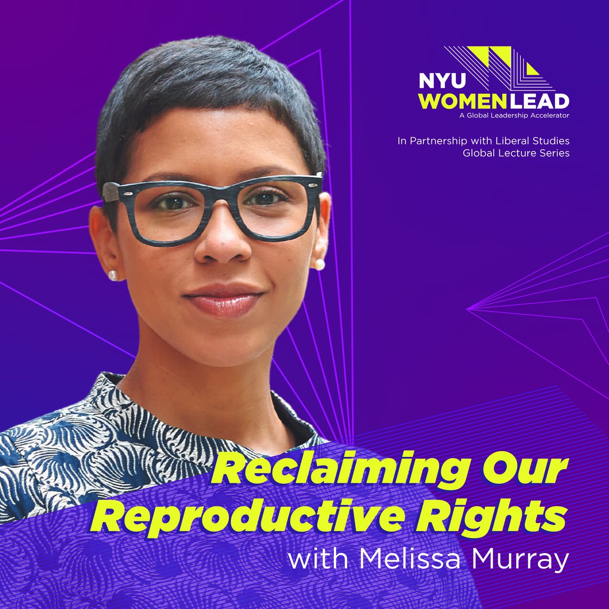 Next Week at the LS Global Lecture Series: Reclaiming our Reproductive Rights with Melissa Murray

Register &amp; find more info here: events.nyu.edu/event/325037
