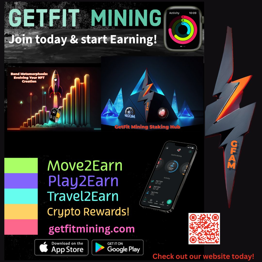 getfitmining.com Raise your #FitnessGoals while having #FitnessMotivation Rewards for your normal daily activities! #YouCanDoIt There is #NoExcuses GetFit Mining gives you the tools for #GymMotivation #WeightLossMotivation 🏋 #JustDoIt #FindYourStrong with #GetFitMining