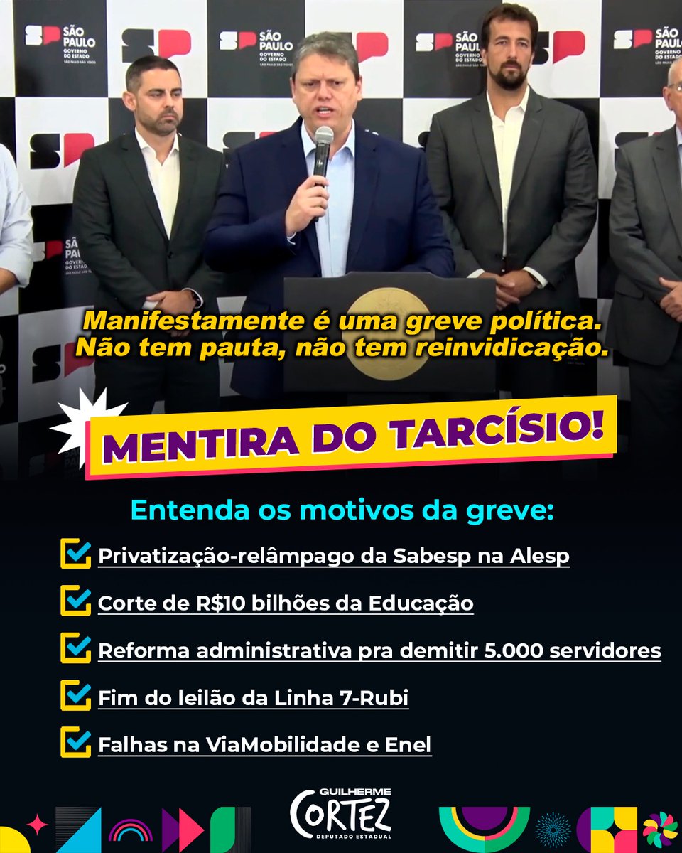 cortezpsol's tweet photo. TARCÍSIO MENTE! https://t.co/KA23td5fqZ