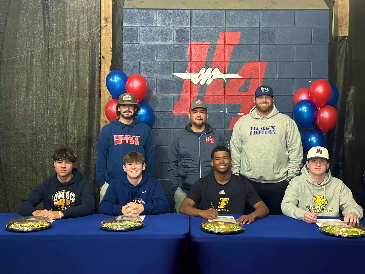 HHitters4's tweet photo. Congratulations to these dudes on signing to continue their baseball careers!

Left to right:
Sergio Droz - UMBC
Brent Williams - Goldey Beacom College
Yoan Feliz - Felician University
Gunnar Smith - Felician University

@umbcbaseball @FelicianBSB @GBC_Baseball 

#H4Family https://t.co/7AnM23vCtJ