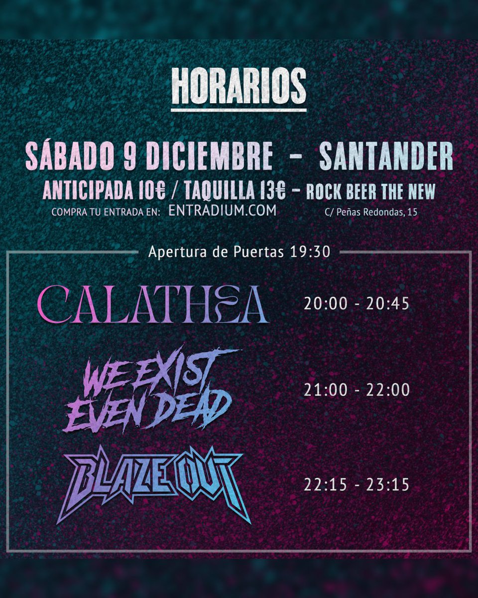 🔥LLEIDA X SANTANDER🔥
8/12 - Lleida // 9/12 - Santander
¡Cerraremos 2023 con estos dos bolazos! 
No te pierdas semejantes fiestotes
ANTICIPADAS - ENTRADIUM.COM