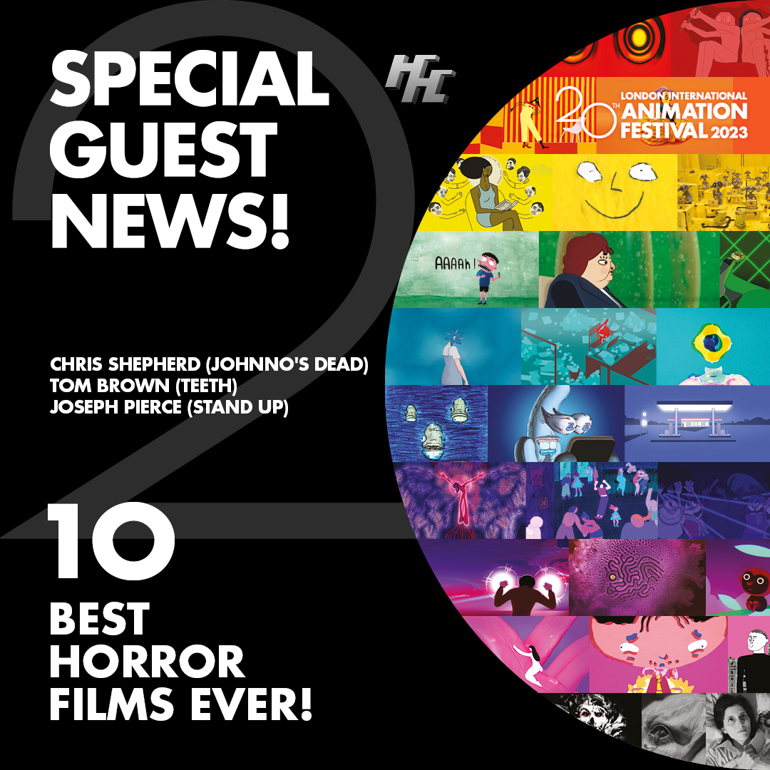 londonanimation's tweet image. Special guests incoming!!! Join us @horsehospital for 10 Best Horror Films EVER! ...and 3 very special guests! Chris Shepherd (Johnno&apos;s Dead) Tom Brown (Teeth) Joseph Pierce (Stand Up) Tickets here 👇bit.ly/47DsAhh
#HorrorAnimation