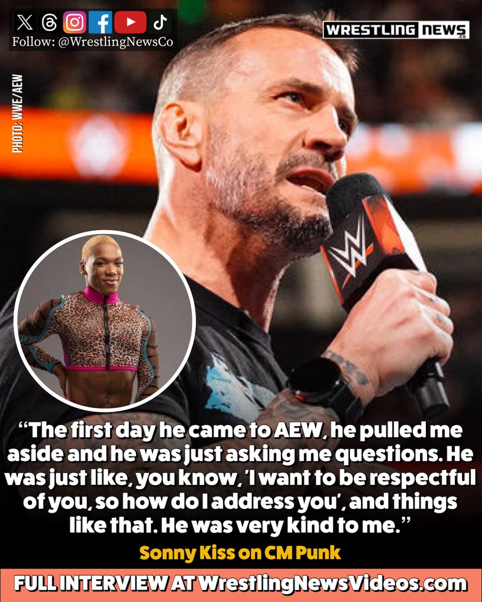 Sonny Kiss had nothing but good things to say about CM Punk.