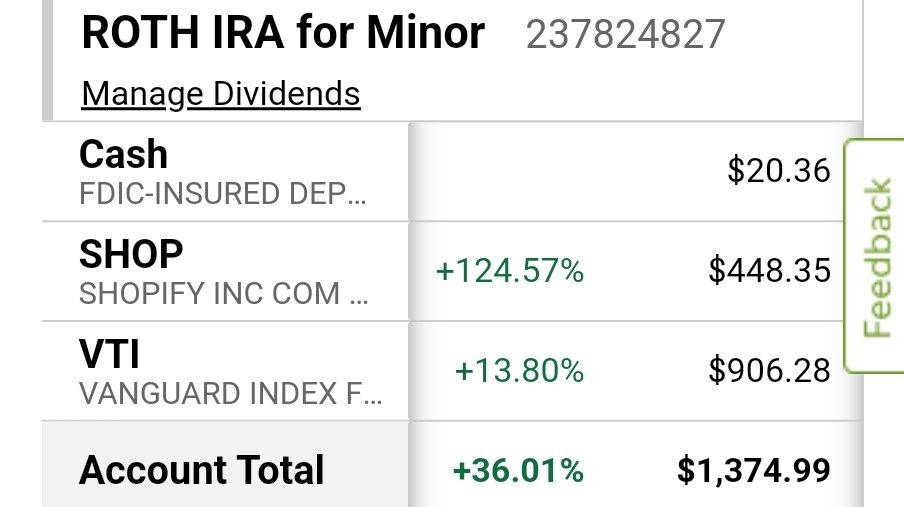 Never to late to start investing. 

Opened an account for my niece 1.5yr ago before her 18th birthday.

And it's up 36%