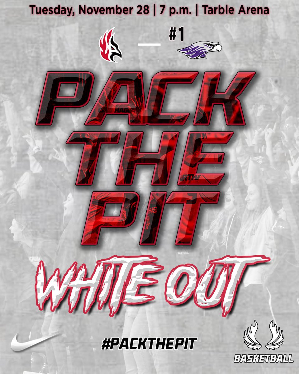 IT’S TIME TO #PACKTHEPIT

The Firebirds host #1 Whitewater in Tarble Arena tonight at 7 p.m. The first 50 students in attendance will receive a free Carthage t-shirt!!! 

SEE. YOU. THERE.

#FuelTheFlame // #ForAllTheBirds