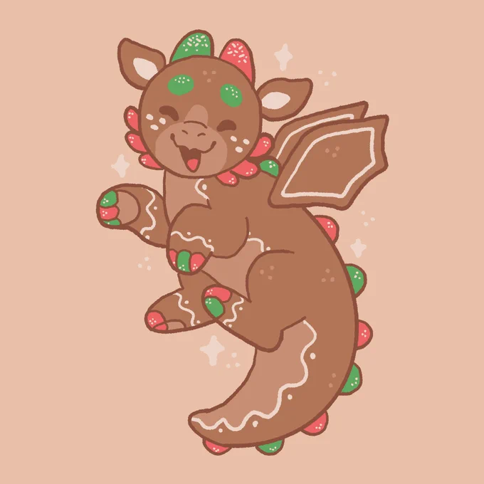 snaps the gingerbread dragon!! 