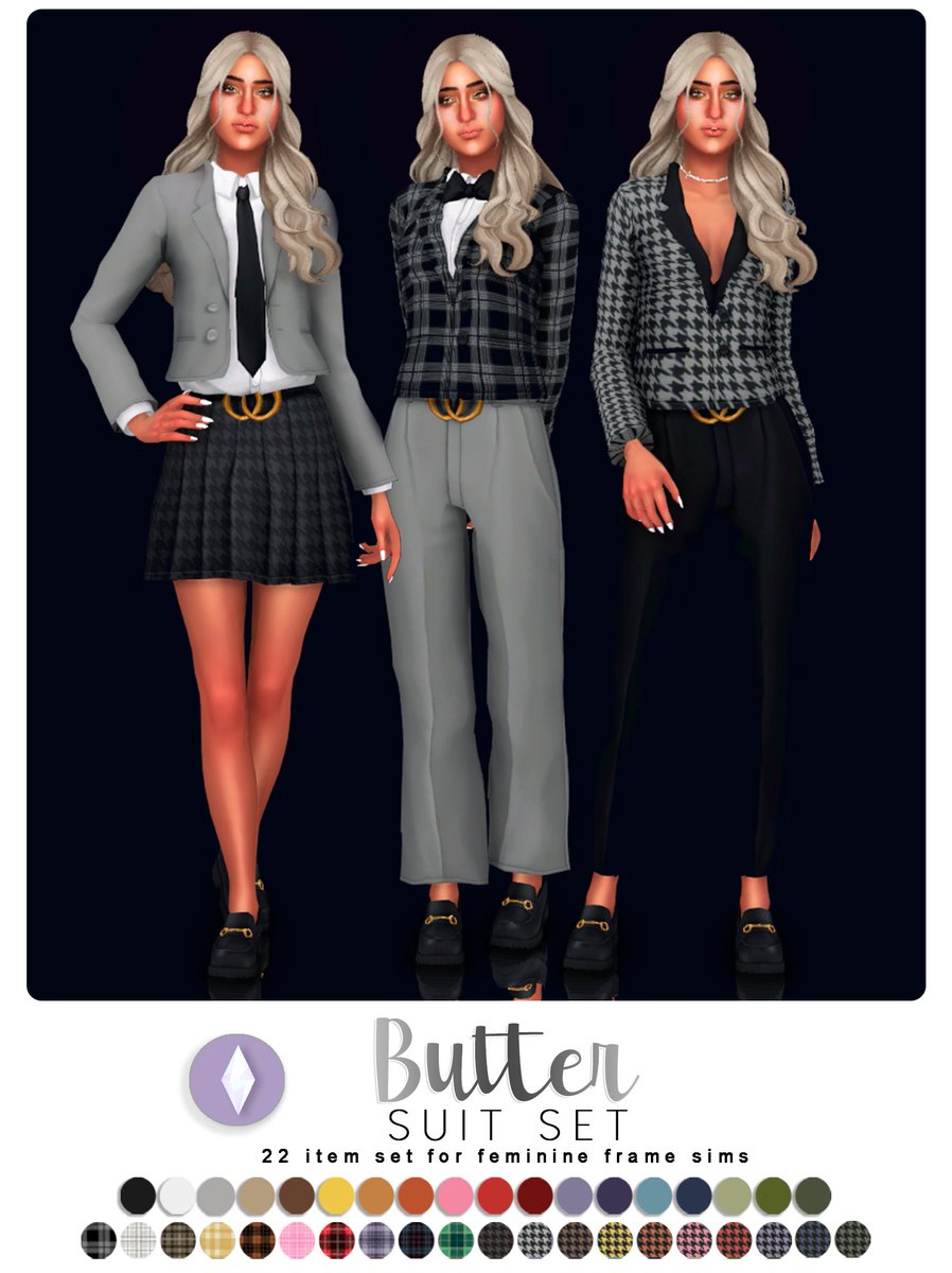 Butter Cropped Suit Set 🤍
#TheSims4 #TS4CC 

Available for everyone! Download here: patreon.com/posts/93666003