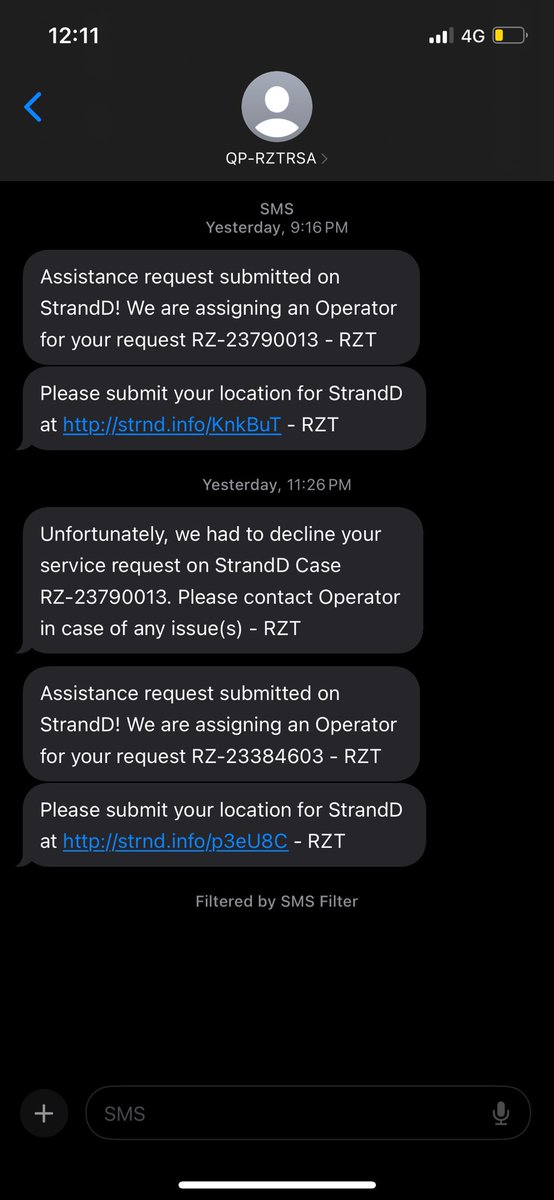 Torqoholic's tweet photo. @atherenergy Terrible service! Requested RSA at 9:15 PM and after 2 hours I get a message that it has been cancelled. A good night’s sleep ruined due to inferior quality of part failing after less than 200km after service and absolutely unacceptable level of RSA service. https://t.co/Iq4Ie31LyY