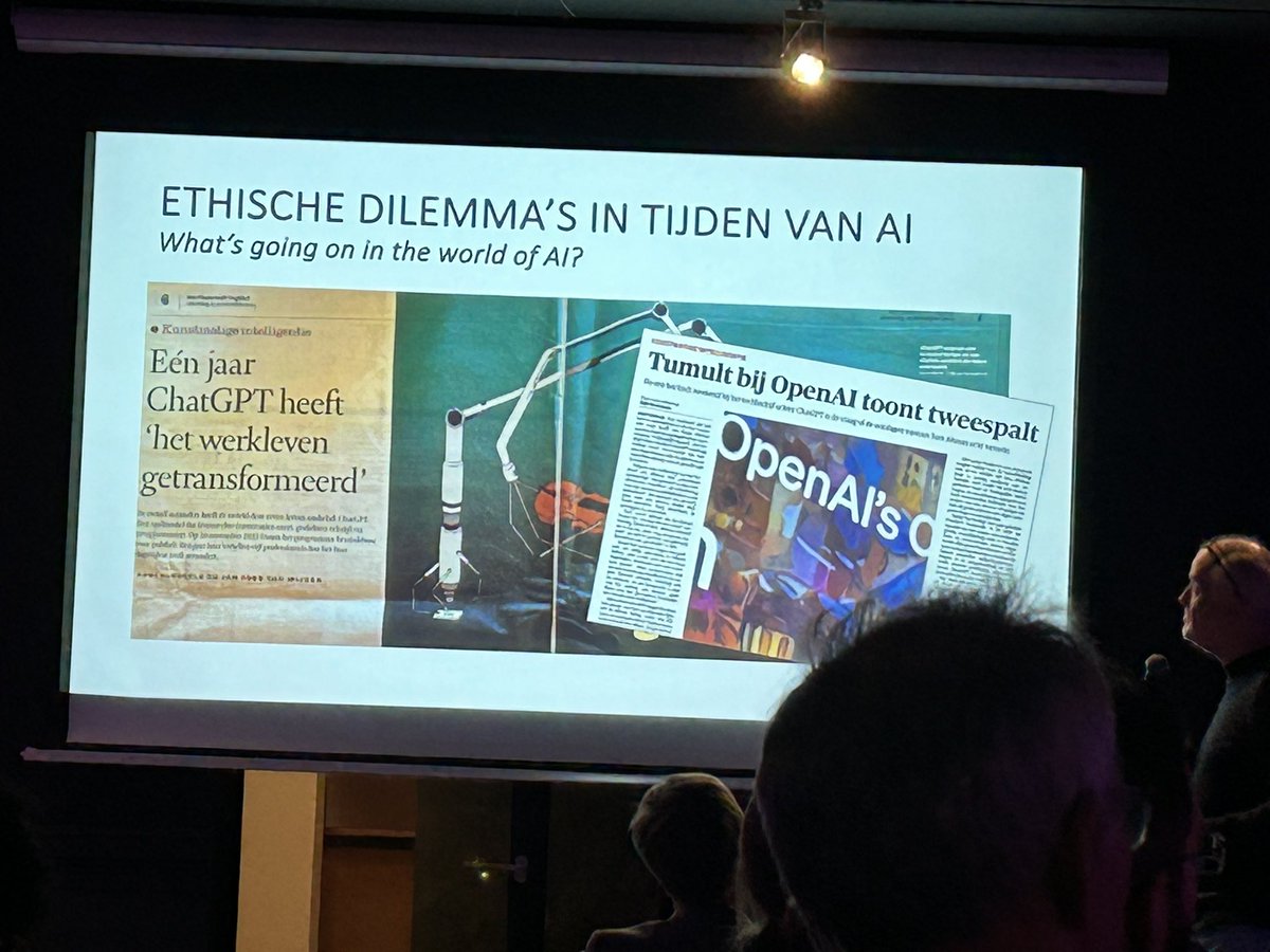 Belooft weer een interessante avond te worden: Ethische dilemma’s van AI #mediavilla026