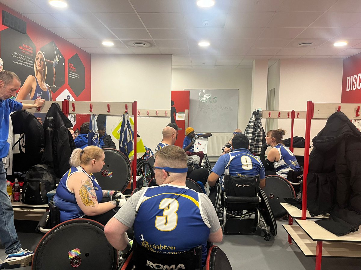 brighton_buccs's tweet photo. Thank you @saracenswrc for hosting us this weekend. We had a blast! Against @hellfirewrc @quinsfoundation @crawleyjets_official.
#wheelchairrugby #wheelchair #rugby #rugbywheelchair #disabilitysport #wheelchairrugby5s #wr5s #brightonbuccaneers #Brighton #falmer https://t.co/tJ4iSlFAtx