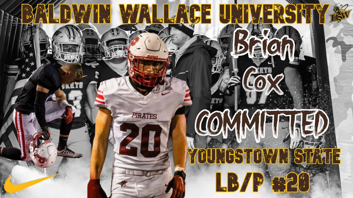 First off, I would like to thank God and my family for their support through this entire process. I am excited to announce I have committed to Baldwin Wallace University! <a href="/CoachHilvert/">Jim Hilvert</a> @BWYJFootball