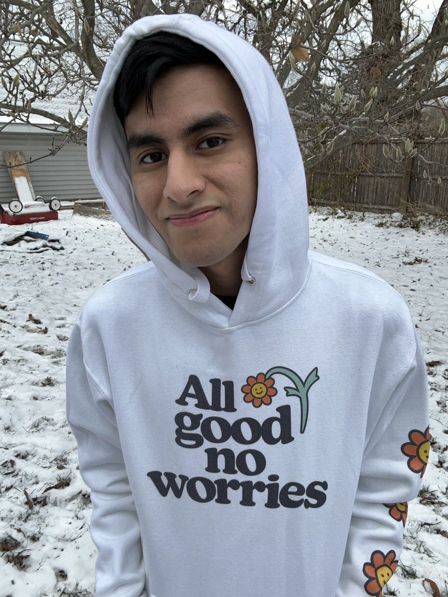 It's chilly here with all the snow, but All Good, No worries! Cause I have my AGNW hoodie to keep me warm! @allgoodworries @TheRTStore #AlwaysOpen #AllGoodNoWorries