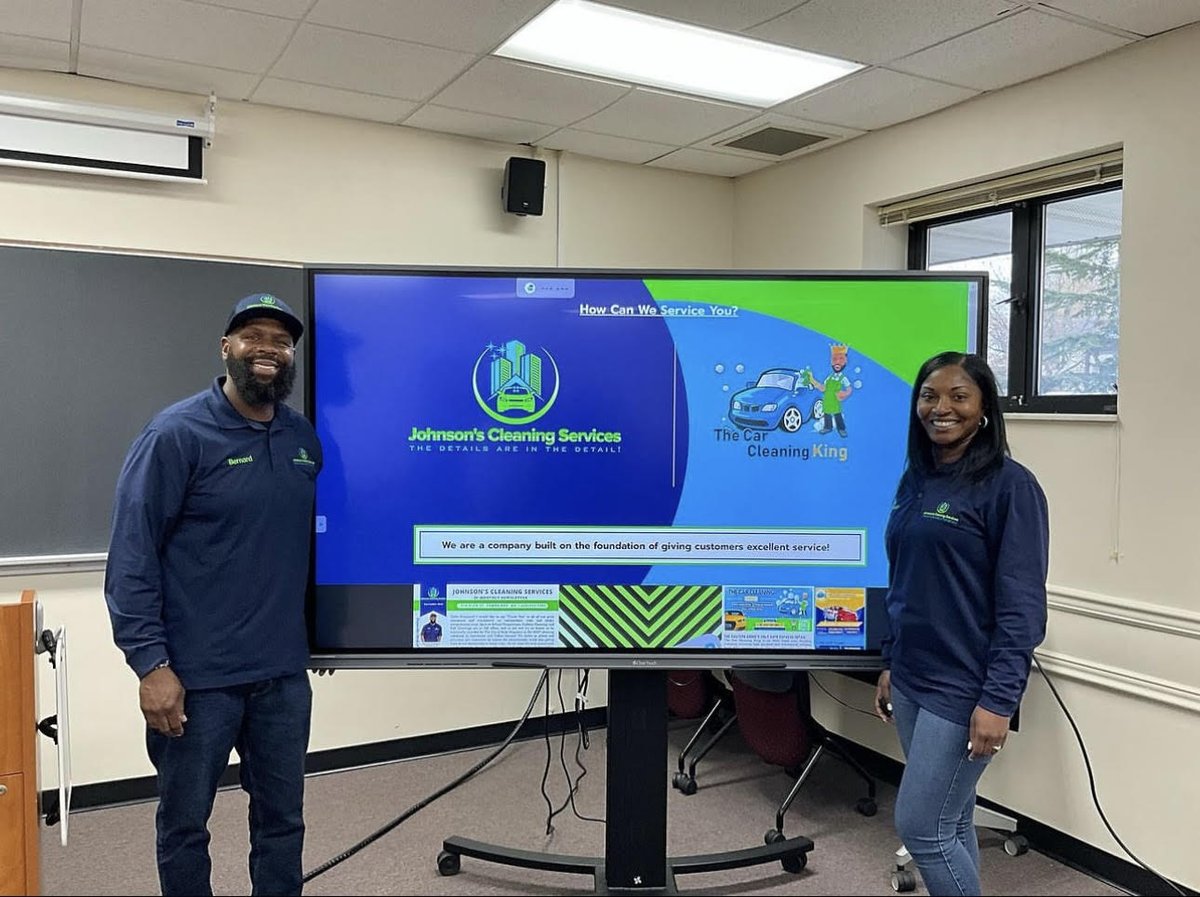 umes_cei's tweet photo. Today, we had the pleasure of hosting a workshop with our guest speaker Bernard Johnson of Johnson's Cleaning Services. Our students gained insight on entrepreneurship and how to build a successful business. https://t.co/7jZiUTmRAJ
