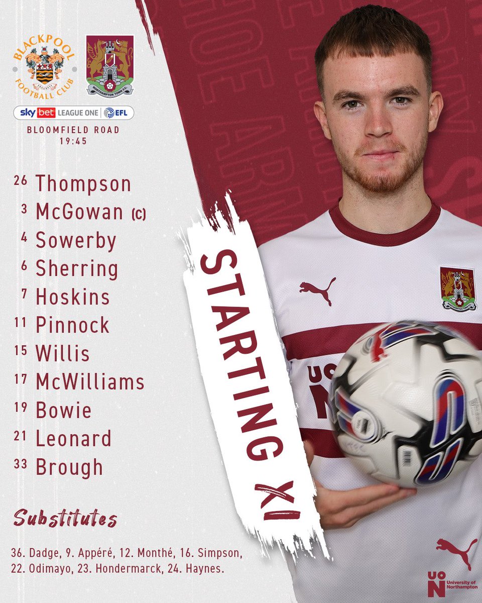 ntfc's tweet photo. 📋 CONFIRMED: Blackpool (A) 👊 

Unchanged again. Let’s do this! 💪 

#ShoeArmy 👞 https://t.co/r4aKJoSZRw