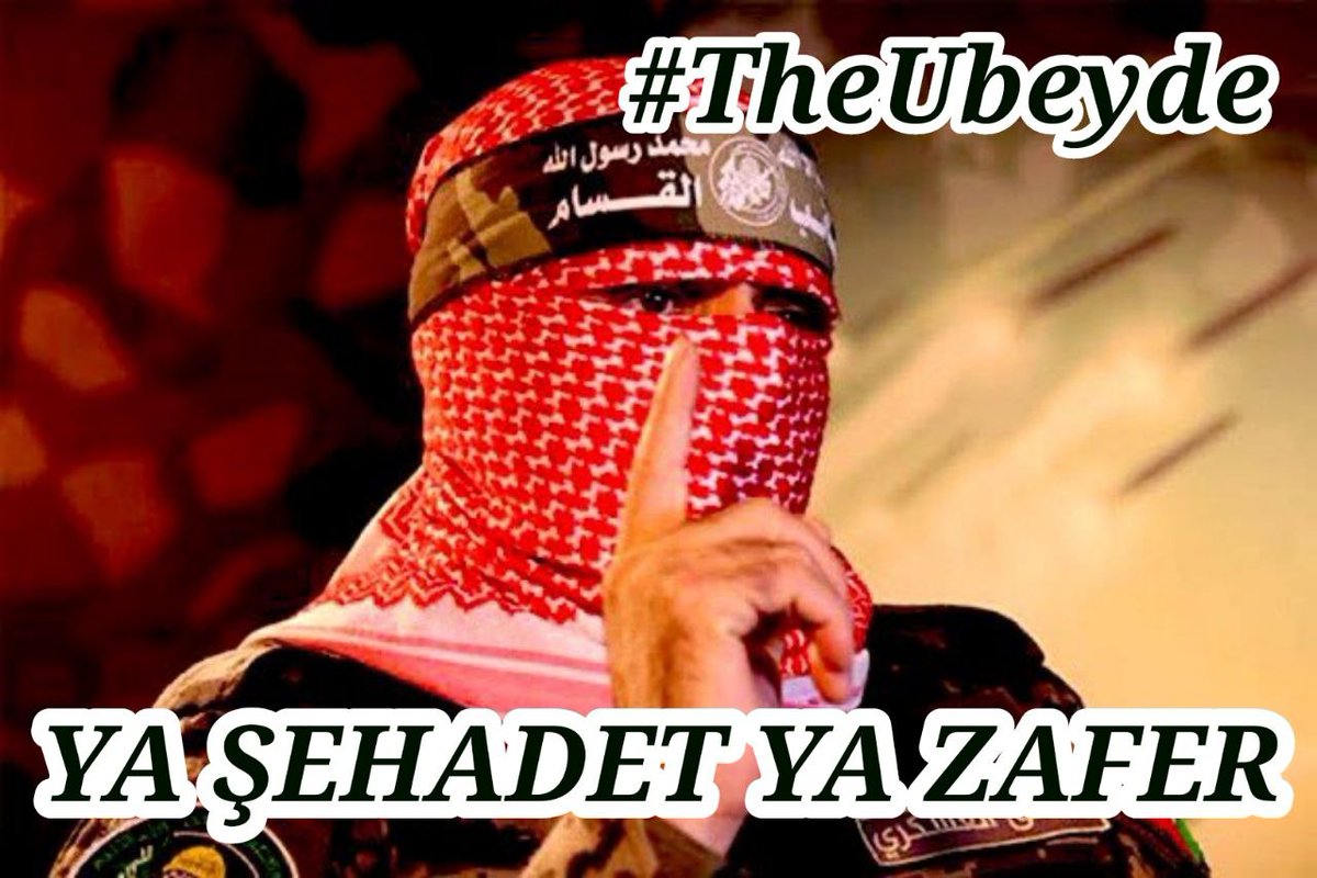 Şehadete sevdalı bir orduyu yenemezsiniz … ☝🏻🇵🇸 Yenemeyeceksiniz … ☝🏻🇵🇸 Allahu Ekber Kebira ☝🏻🇵🇸 YA ŞEHADET YA ZAFER #TheUbeyde