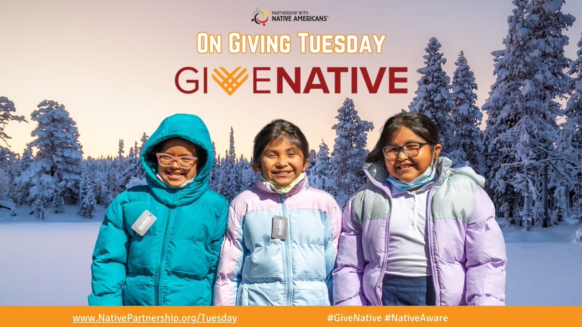 PWNA4hope's tweet image. Did you know less than 1% of U.S. charitable giving goes to Native causes? 

This #GivingTuesday, #GiveNative!  ❤️

Help us reach our goal of providing 2,800 brand new winter coats to Native children in need! 

Learn more at: NativePartnership.org/Tuesday