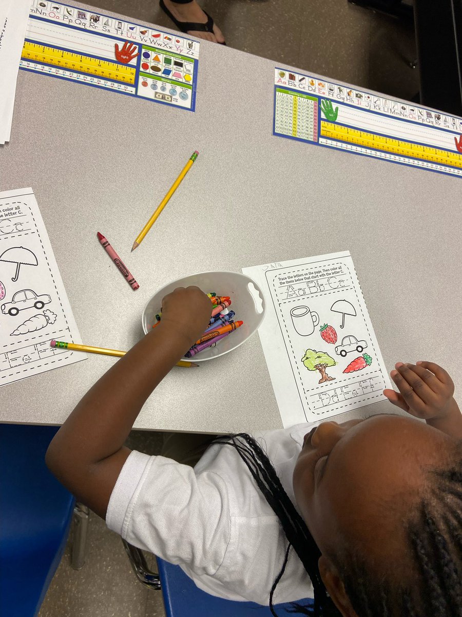 KarynStaton's tweet photo. It warms my heart 💜 when I get to visit other classes and see lions 🦁 with lightbulbs 💡 going off! Great job kinders! #mlclass @chayes4979 @rachelledougl15 @JCPSAsstSuptES https://t.co/Q9yn4KJr3Q