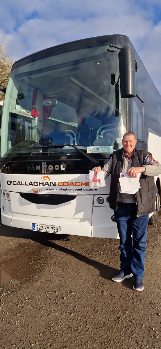 OCallaghanCoach's tweet photo. Congrats to Michael O Connor on passing his bus driving test today!! 🎉🥳🚌

#busdriver #drivingtest #welldone #congratulations #drivinglicence #coachdriving #readyforroad #ocallaghancoaches #goodbyeLplates🙌 #newdriverintown https://t.co/aagxjFt7mc