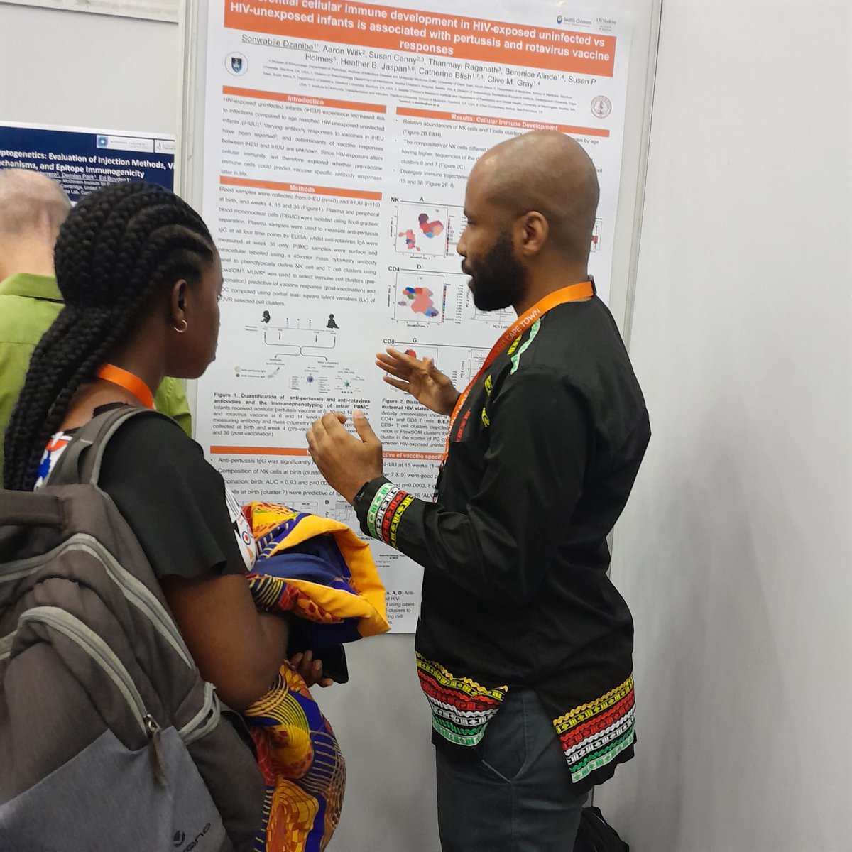 The research team showed up at the  #IUIS2023 its everything vaccines and immunology.