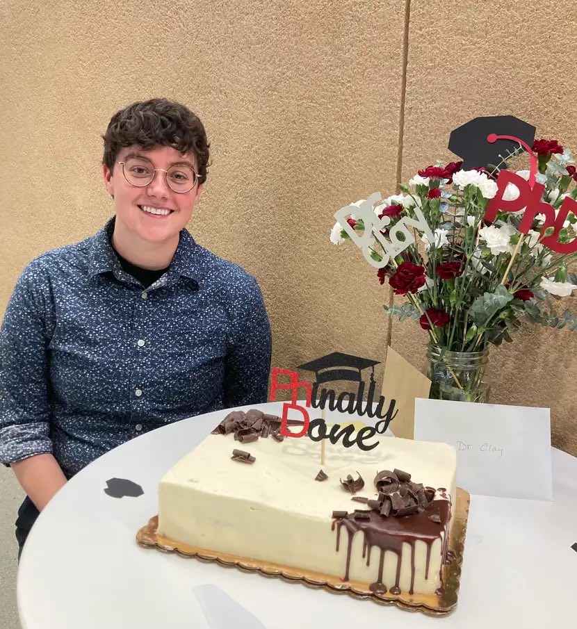du_bois_lab's tweet photo. Congratulations to Dr. Alyssa Clay on her fantastic thesis defense last week! She has been a model grad student and a tremendous resource for all of us working on total syntheses. We can’t wait to see what great things she accomplishes at UW Madison! https://t.co/oWUNL3lk6T