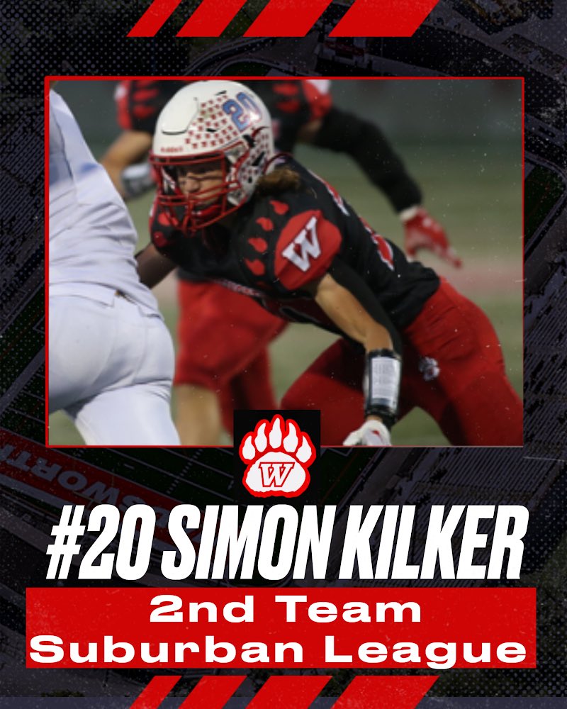 Congrats to Sr DB Simon Kilker for being named 2nd Team All Suburban League! Simon was a 3 year letterwinner and 2 year starter for the Grizzlies. As a senior he was 3rd on the team in tackles and posted the highest ACT score. Great career, Sly! @whsgrizzlies @WadsworthHS