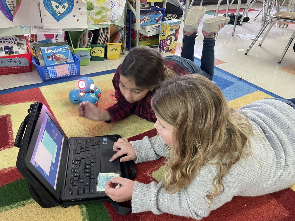 Coding robots with Mrs. Bonnell