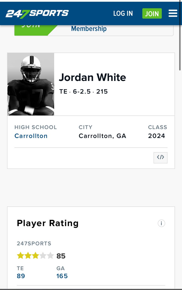 Blessed to be ranked as a 3-star and listed as the #89 TE in the country @Coach_Gordon45 <a href="/CoachJoeyKing/">Joey King</a> <a href="/Carrollton_High/">Trojan Football</a> @SWiltfong247 <a href="/247Sports/">247Sports</a>