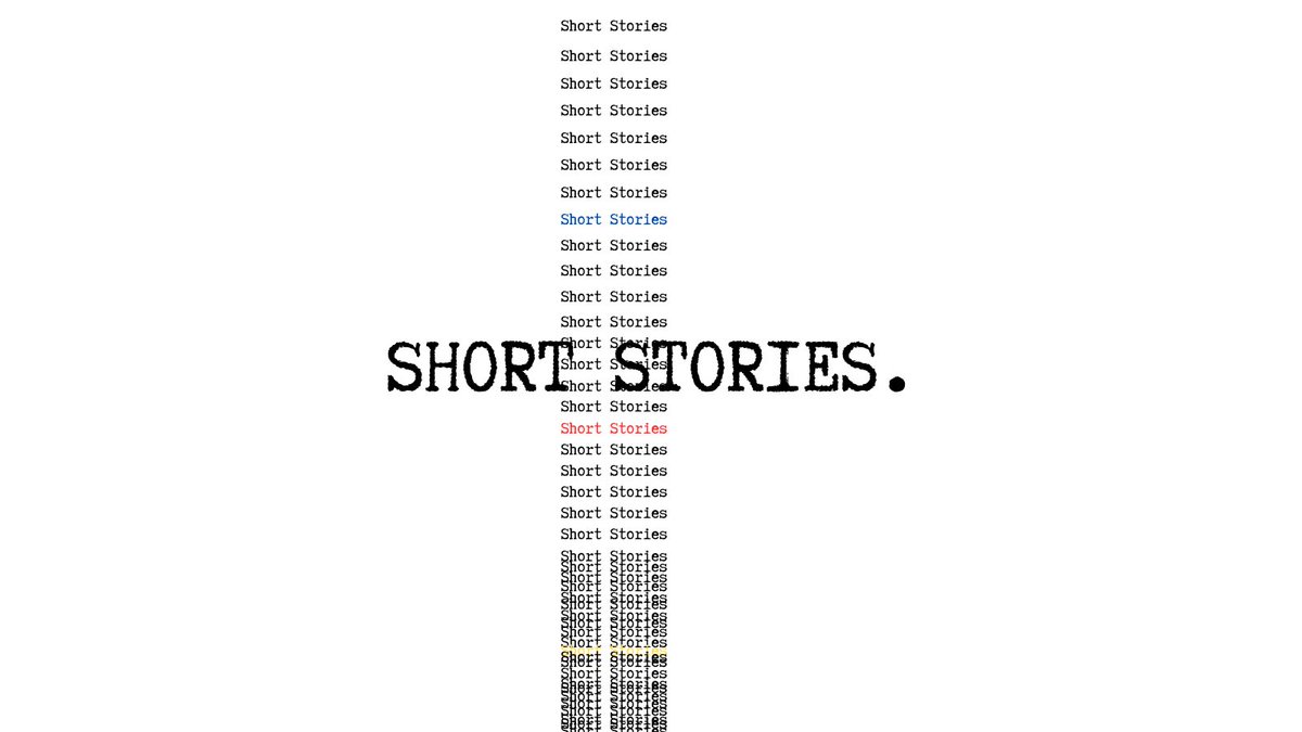 Short Stories by MAX CHADWICK  

The first on-chain writing collection, a new perspective on art. 

• Supply: 533  
• Date: TBA/Soon 
• Price: TBA/Fair 

Short Stories is a collection of snippets from a vast web3 narrative, where each NFT plays a focal role in the unfolding