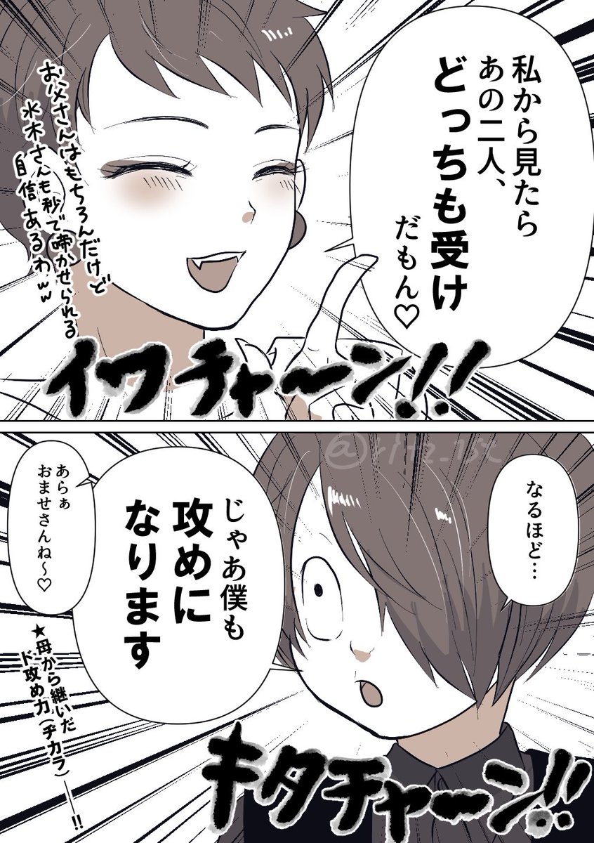 左右ヒエラルキートップ組の話
※謎時空ゲ家族&💧 