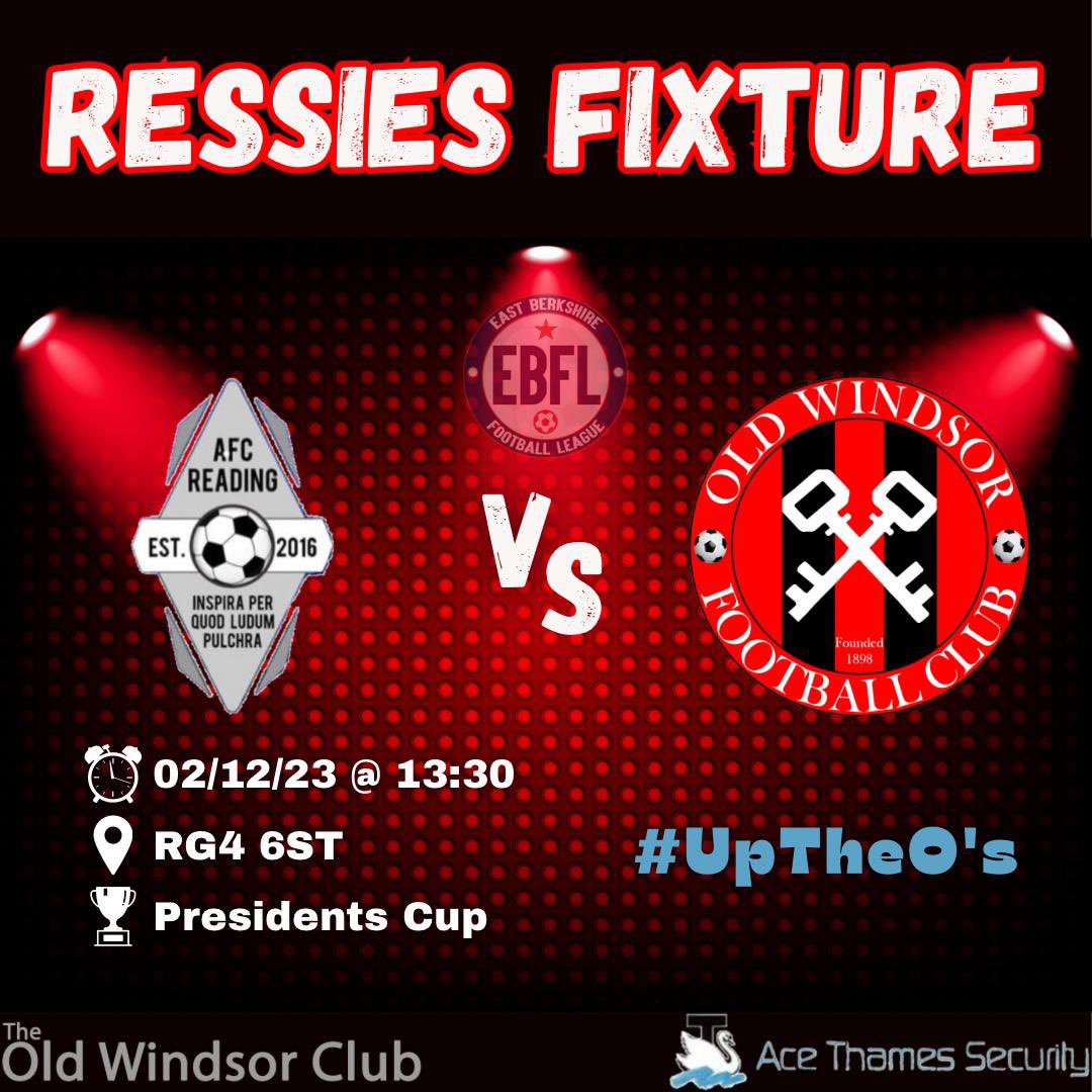 Two away games for us this week. First team in @EastBerkshireFL league cup action away to @berkselitefc. Ressies take on @AFCReading in the Presidents Cup. 
🔴⚫️ #UpTheOss