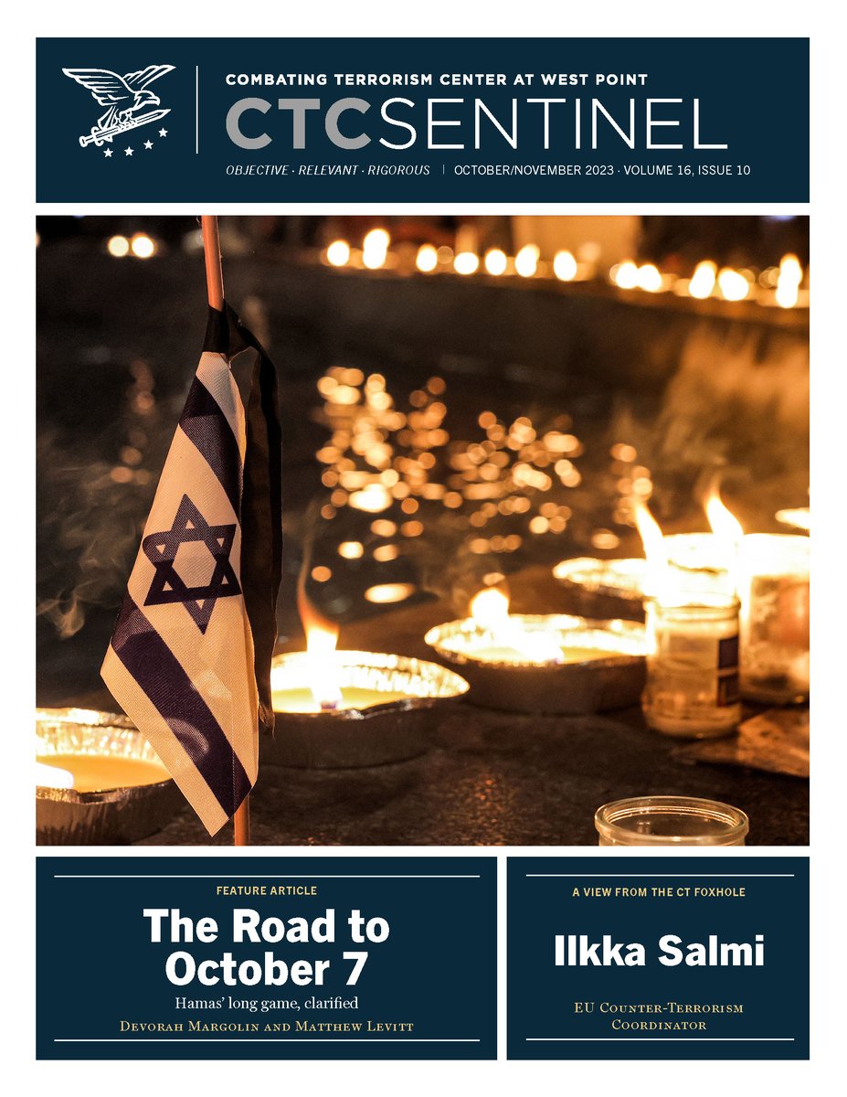 New: The cover story for <a href="/CTCWP/">CTC at West Point</a>'s newest issue, co-authored by myself &amp; <a href="/Levitt_Matt/">Matthew Levitt</a> on "The Road to October 7: Hamas’ Long Game, Clarified" <a href="/WashInstitute/">Washington Institute</a>  ctc.westpoint.edu/the-road-to-oc…
