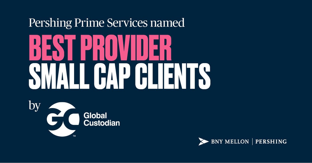 Congratulations to our Prime Services team for being named “Best Provider – Small Cap Clients” at the @globalcustodian 2023 Industry Leaders Awards! Learn more about our #PrimeServices here: ow.ly/rZwV50Qc7RG