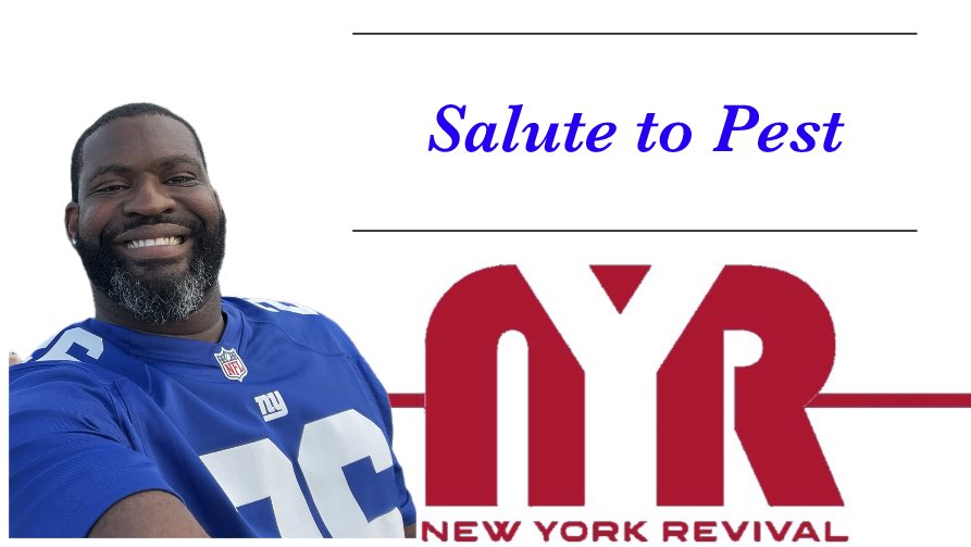 NewYorkRevival's tweet photo. 🚨 Update on tonight’s show 🚨 

We’ll be going live at 8:30 as usual, but tonight’s show will be dedicated to our brother Pest. 

Sports and Entertainment can wait. Tonight we’ll be celebrating his life and the impact he had on our Giants family. 

We’ll have some special guests joining and would love for you to join us too. Will share the link if you’d like to join and say a few words. 
 
See you then ⬇️
https://t.co/9NtJAKt0NX