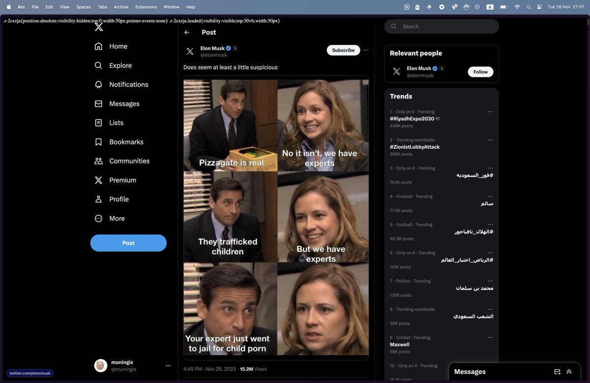 muningis's tweet image. Why is there CSS at the top of twitter page? #twitter #frontendfails