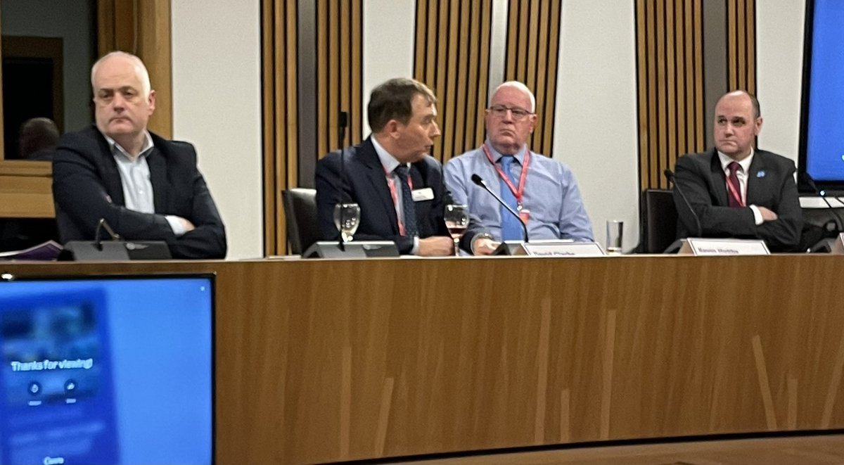 <a href="/railindustry/">RIA</a> Scotland Lead David Clarke joins a panel at a well-attended Cross Party Group on Sustainable Transport