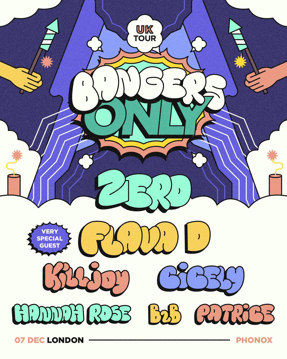 LONDON 👀🏴󠁧󠁢󠁥󠁮󠁧󠁿 

I’m bringing FLAVA D &amp; KILLJOY to the capital for the bangers only tour.

Tickets in my bio ❤️‍🔥