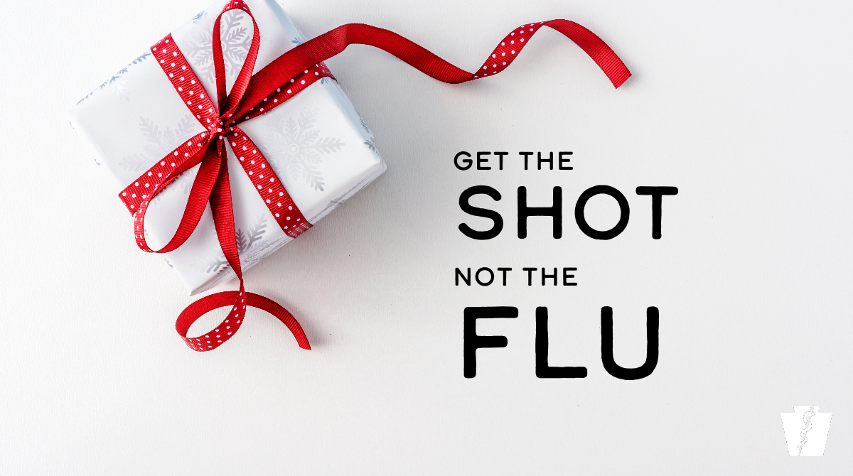 PAHealthDept's tweet image. Share holiday traditions, not the flu! Get your flu shot💉 if you haven't received it yet + take everyday preventative actions to avoid germs:

🫧 Wash your hands
🤗 Don't touch your face
🤧 Use a tissue or your elbow when sneezing or coughing