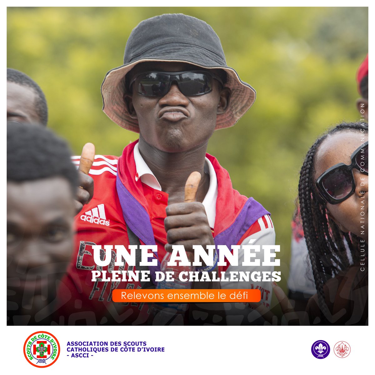 scout_ascci's tweet photo. Une année riche en chasses 🤩
Une année pleine d’aventures 🤩
Une année remplie de défi 💪🏾
Une année exceptionnelle pour la réalisation d'entreprises ♥️
Une année pleine de challenges !
Bienvenue chez les scouts catholiques de CI https://t.co/G9iocAgXrq
#SCOUTS #ASCCI https://t.co/dVCUro8OSE