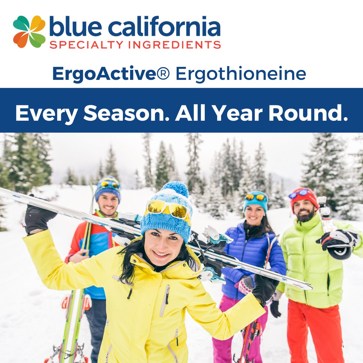 The #antioxidant leader in support cell-protection all year round in #dietarysupplements and #functionalfoods and #beverages - @BlueCal_Ing ErgoActive® Ergothioneine. Contact us to see how #ergothioneine can boost your products. ⇢ info@bluecal-ingredients.com