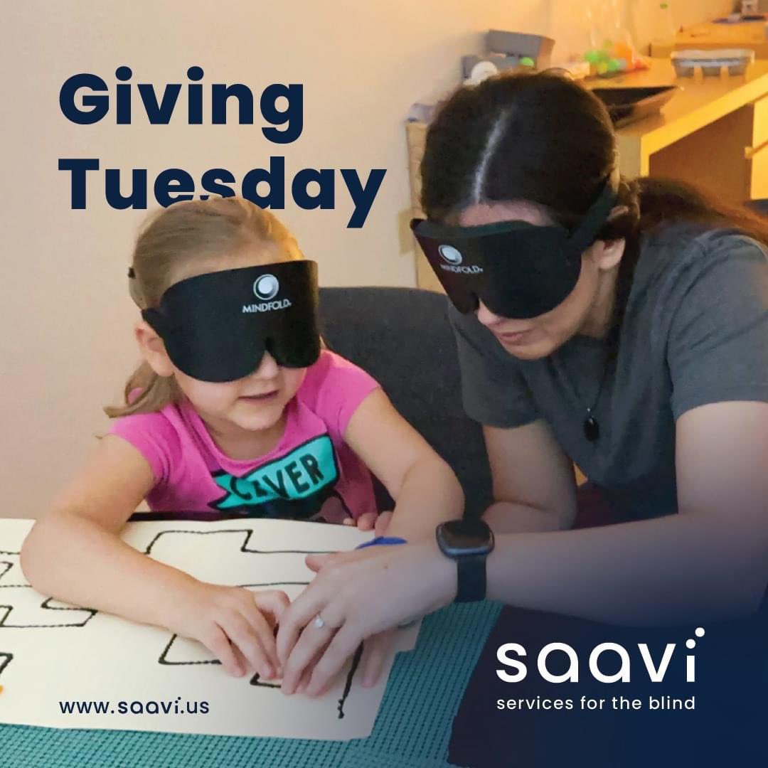 GetSAAVI's tweet photo. Giving Tuesday is TODAY!

All day today we will be asking you to join the Giving Tuesday Movement and show your support by donating to Saavi Services for the Blind!
#givingtuesday 

https://t.co/pnvF1c4pq1 https://t.co/IAZMW0ROu8